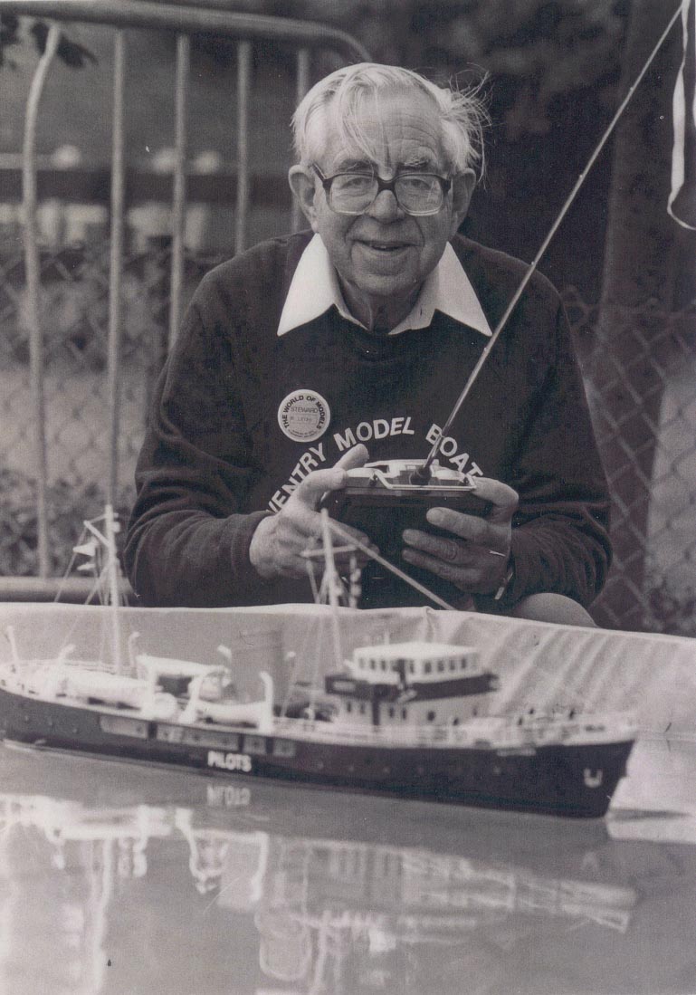 Bill with his home made boat